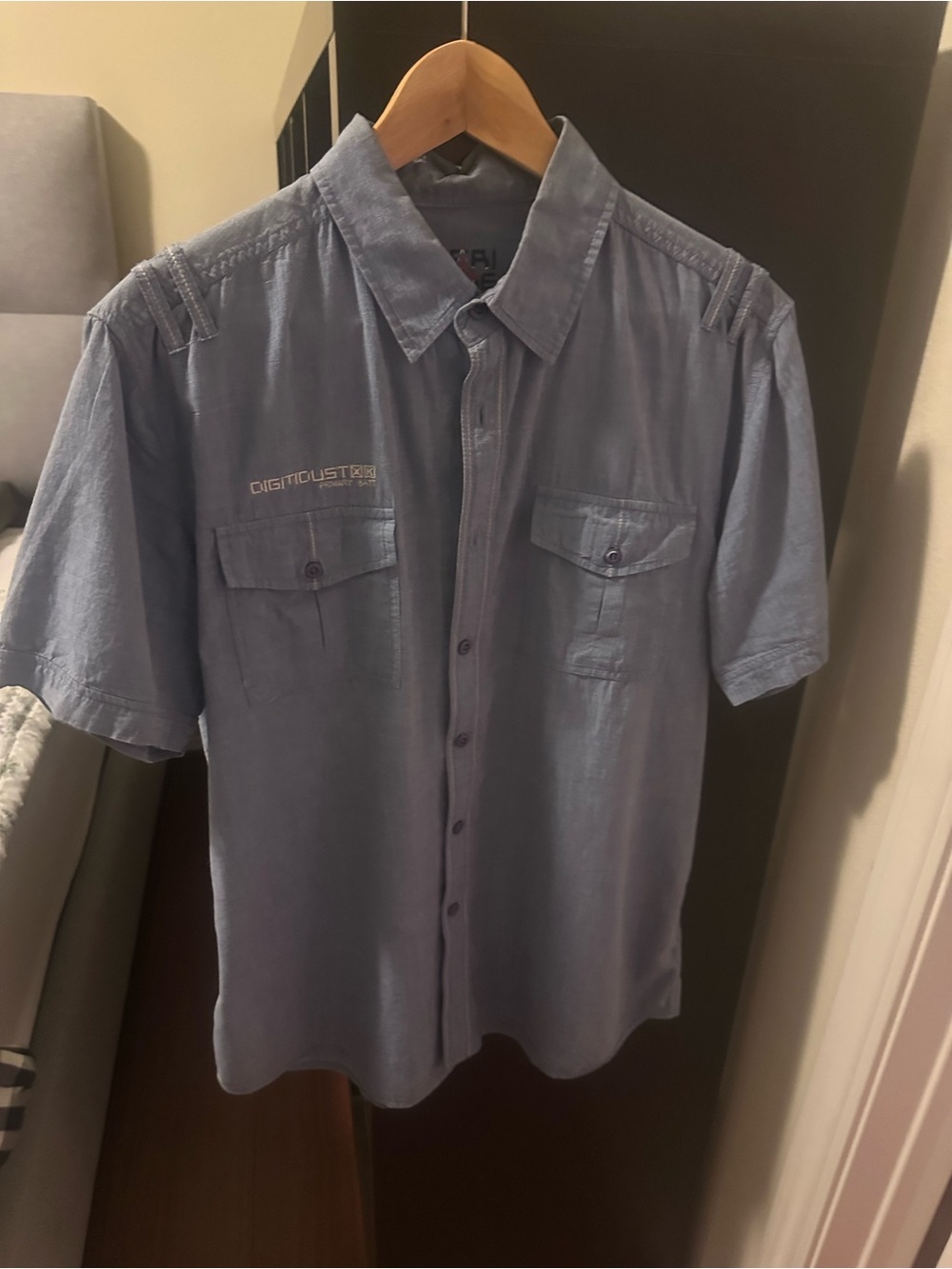 Heritage Light Blue Short-Sleeve Button-Down Shirt
